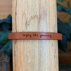 Enjoy the Journey - Leather Bracelet
